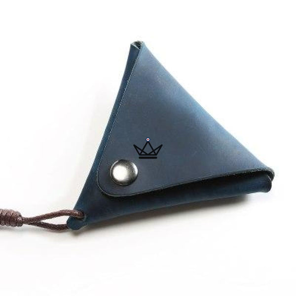 Porte monnaie triangle en cuir - Atelier Atypique