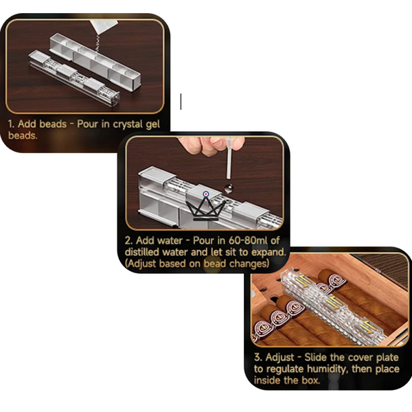 Cave à cigares luxe Aerion Vault – Élégance et transparence