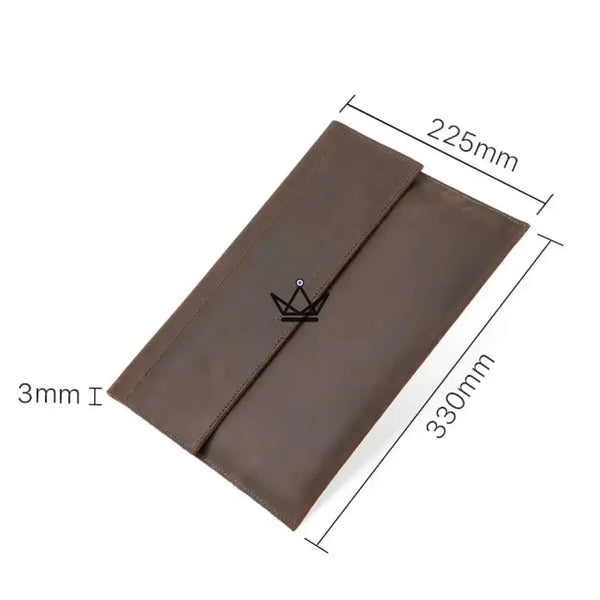 Housse Macbook en Cuir Personnalisable 13"-14" - Voyageur MISSIVE