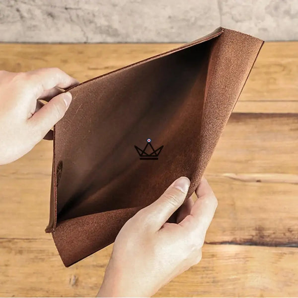 Housse Macbook en Cuir Personnalisable 13"-14" - Voyageur MISSIVE