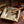 Square 4-slot cigar ashtray, embossed engraved decor - CURIOSA