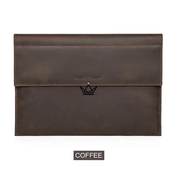 Housse Macbook en Cuir Personnalisable 13"-14" - Voyageur MISSIVE