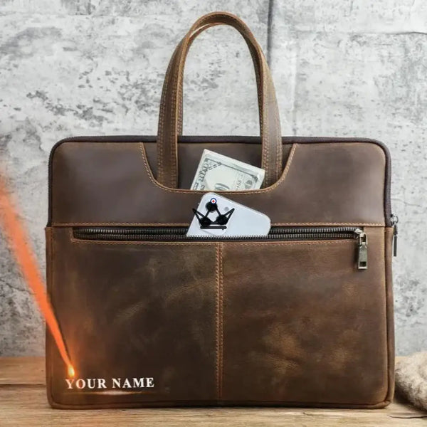 Sac en cuir personnalisable deals