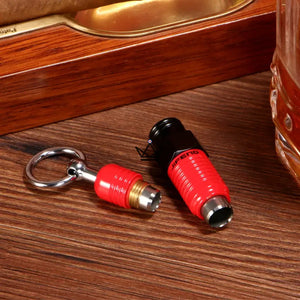 Stainless steel double cigar cutter keychain — BINÔME