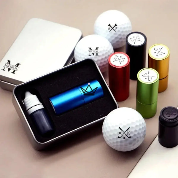 Tampon pour balles de golf personnalisable, monogramme ou logo - PAR - ["Divers personnalisable","maj-desc","maj-filtre"] - accessoire golf personnalisable - Cadeau, Noël, Anniversaire, Original, Fête des pères, fête des mères - Atelier Atypique