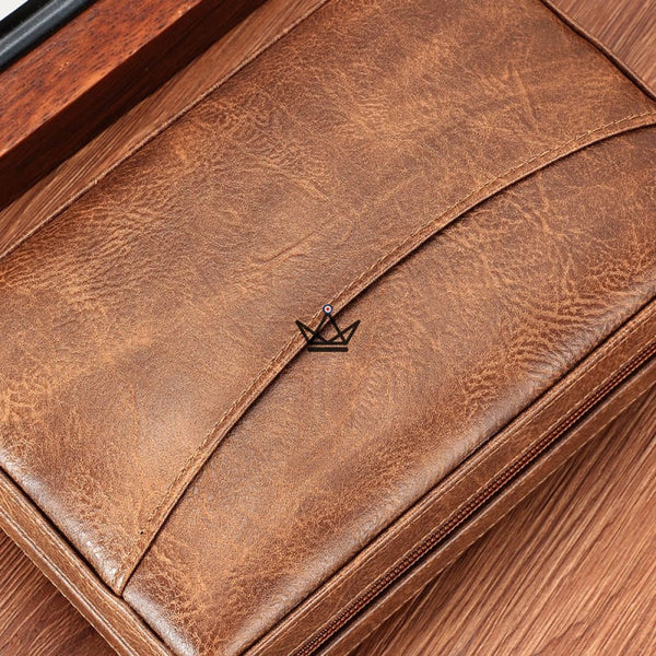 Cave à cigare de voyage en cuir - SOCRATE STYLE -  - cave a cigare - Cadeau, Noël, Anniversaire, Original - Atelier Atypique