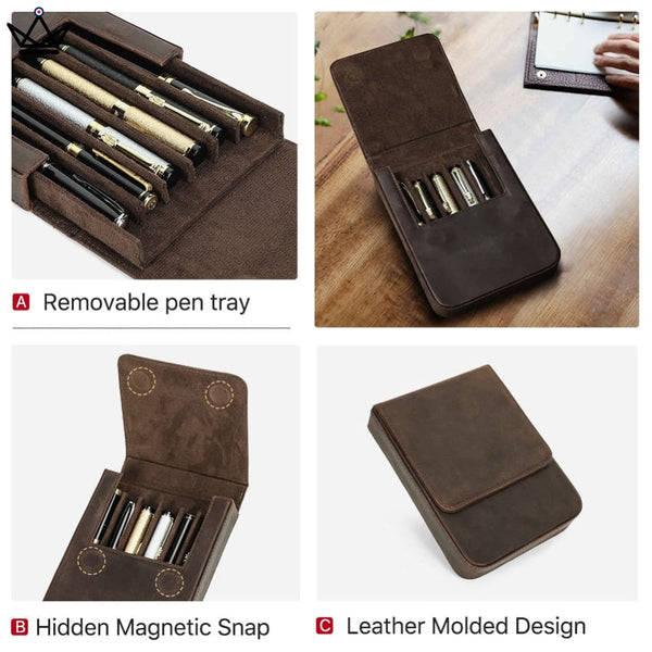 Etui en cuir de luxe pour stylo plume - Magnus (personnalisable) – Atelier  Atypique