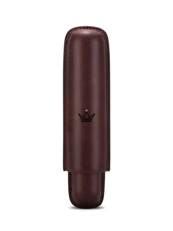Étui à cigare individuel en cuir de vachette télescopique - SOLITAIRE - ["maj-desc","maj-filtre"] - etui cigare - Cadeau, Noël, Anniversaire, Original, Fête des pères, fête des mères - Atelier Atypique