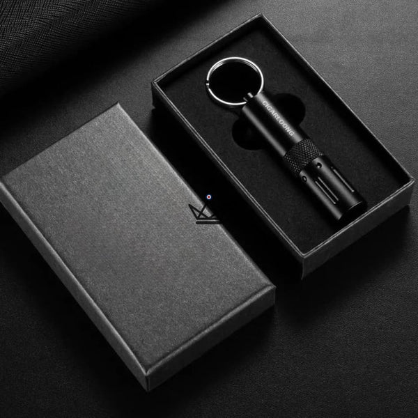 Poinçon à Cigares 2-en-1 CAPONE — Acier Inox, 6 Couleurs | Écrin Cadeau