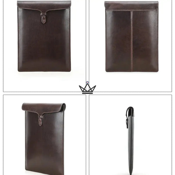 Housse Macbook en Cuir Personnalisable 13" à 15" - Voyageur CONSULAT