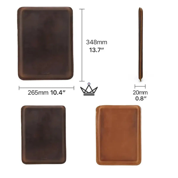 Housse Macbook en cuir personnalisable 13"-14" - Voyageur SKIN