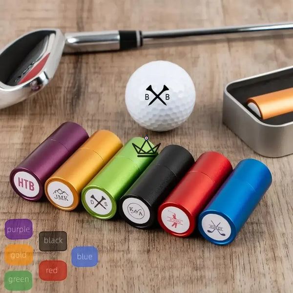 Tampon pour balles de golf personnalisable, monogramme ou logo - PAR - ["Divers personnalisable","maj-desc","maj-filtre"] - accessoire golf personnalisable - Cadeau, Noël, Anniversaire, Original, Fête des pères, fête des mères - Atelier Atypique