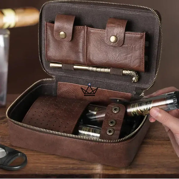 Travel cigar humidor and accessories - Magyars Crystal