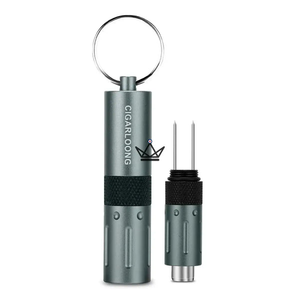 Poinçon à Cigares 2-en-1 CAPONE — Acier Inox, 6 Couleurs | Écrin Cadeau