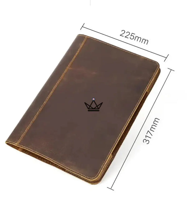 Housse Macbook en Cuir Personnalisable 13" - Voyageur RELIURE