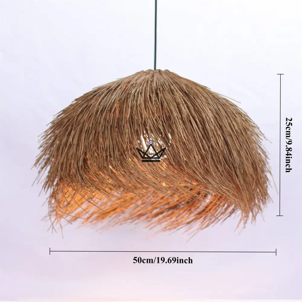 Hängelampe NIDO — Trockenrohr, Boho-Kuppel