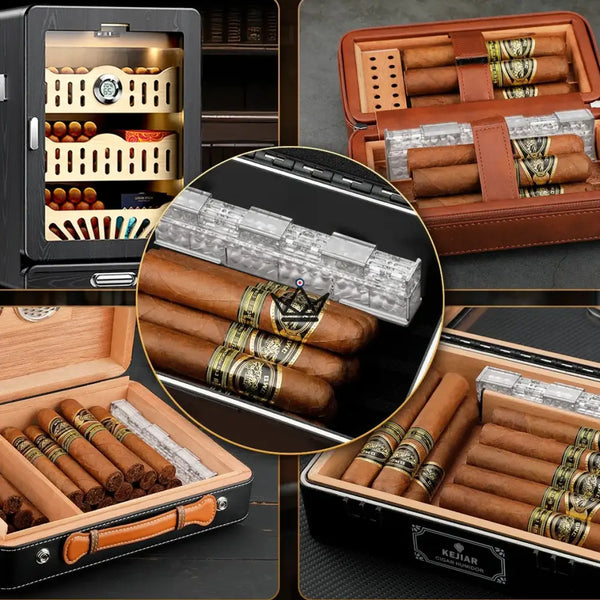 Cigar Humidifier – Linear Crystal Duo (set of 2)