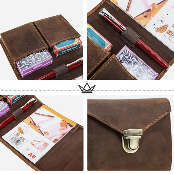 Kartenetui aus echtem Leder, personalisierbar — VOYAGEUR Cards