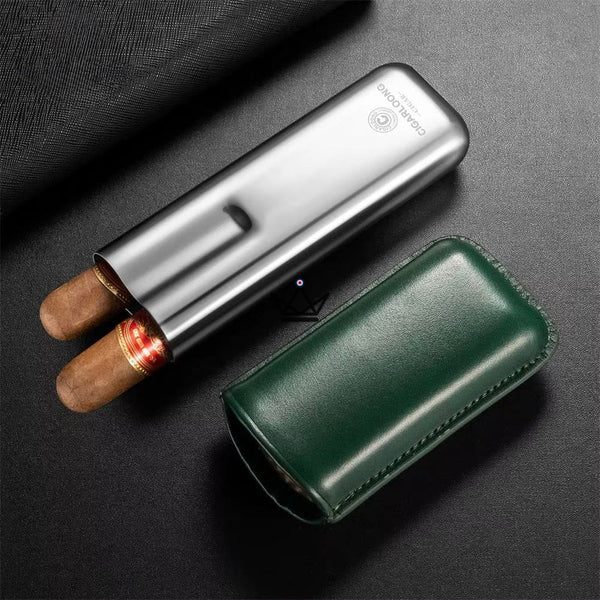 Leather Cigar Case - Savoy Elite