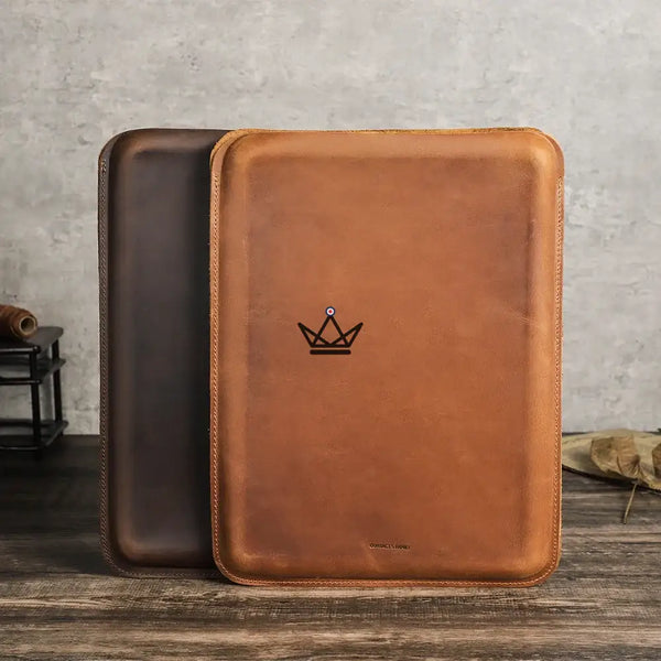 Housse Macbook en cuir personnalisable 13"-14" - Voyageur SKIN