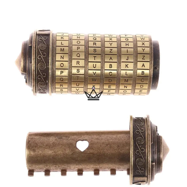Cryptex Da Vinci – Bronze Coded Message Chest