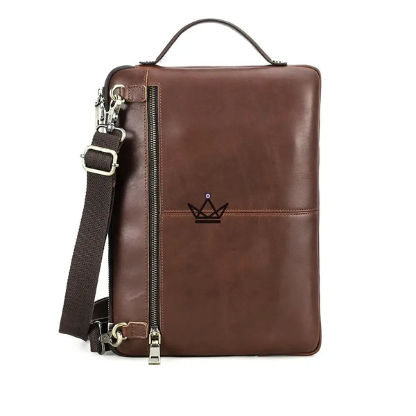 Housse Macbook en Cuir Personnalisable 13" à 14" - Voyageur COURIER