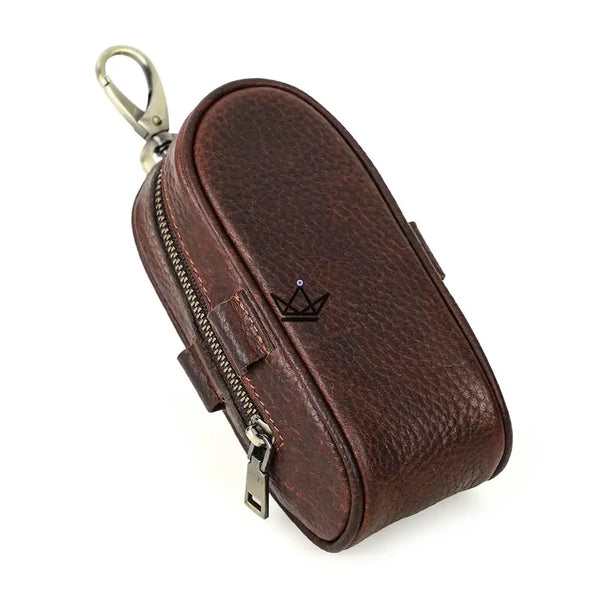 Customizable Leather Golf Ball Case – Links Traveler | 3 Balls, 4 Tees
