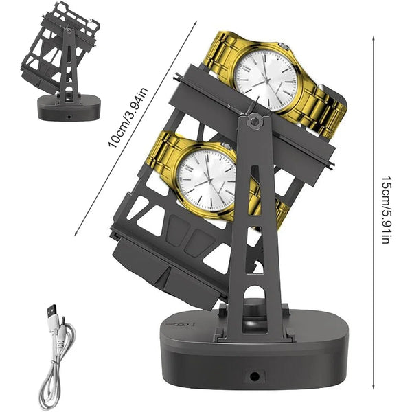 Remontoir Montre Automatique POWERSPIN — Oscillateur Auto, 2 Modes, Compact USB