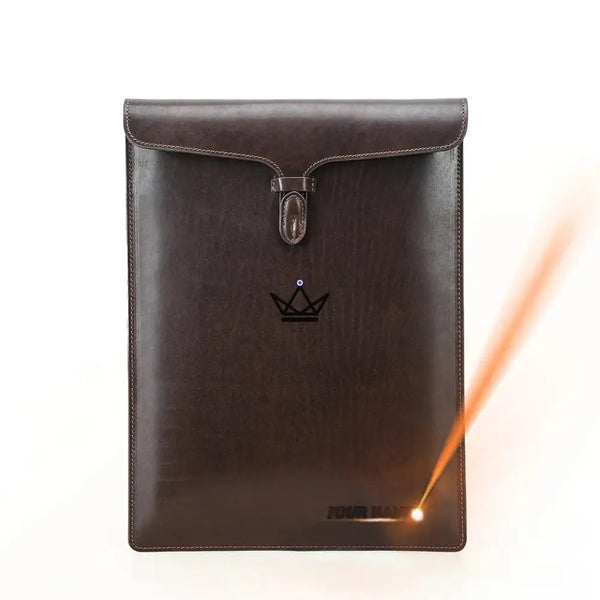 Housse Macbook en Cuir Personnalisable 13" à 15" - Voyageur CONSULAT