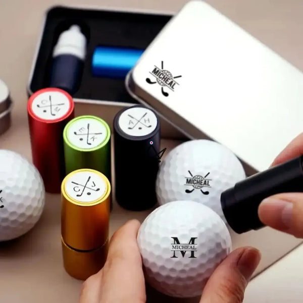 Tampon pour balles de golf personnalisable, monogramme ou logo - PAR - ["Divers personnalisable","maj-desc","maj-filtre"] - accessoire golf personnalisable - Cadeau, Noël, Anniversaire, Original, Fête des pères, fête des mères - Atelier Atypique