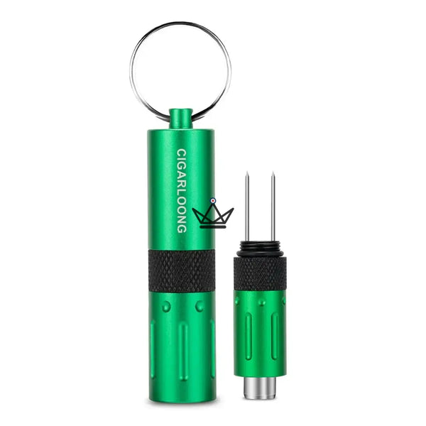 Poinçon à Cigares 2-en-1 CAPONE — Acier Inox, 6 Couleurs | Écrin Cadeau