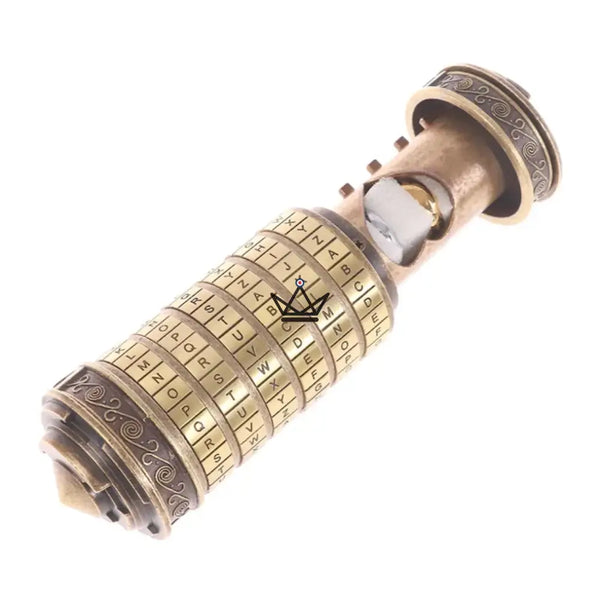 Cryptex Da Vinci – Bronze Coded Message Chest