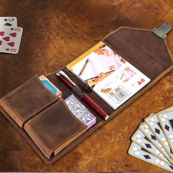 Kartenetui aus echtem Leder, personalisierbar — VOYAGEUR Cards