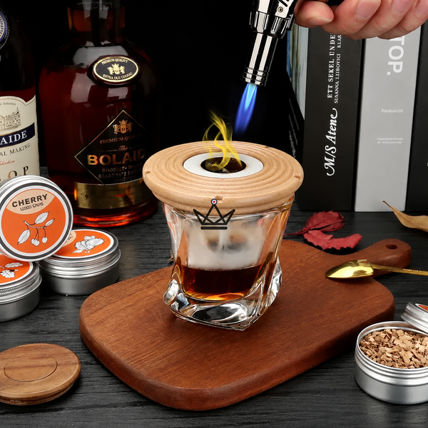 Cocktail-Räucherset für Raucharomen — SMOKER, Adler / Buche (Helles Holz)