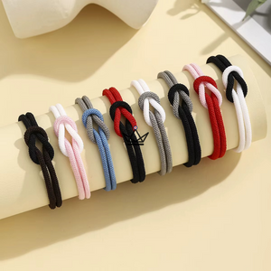 Nautilus Armband – zweifarbiger Seemannsknoten & Clip – ideal für Paare