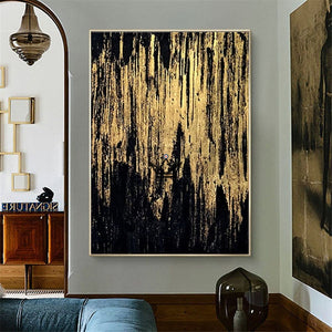 Peinture à l'huile sur toile XXL - Fusion Nocturne -  - toile - Cadeau, Noël, Anniversaire, Original - Atelier Atypique