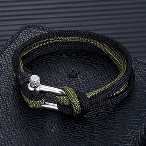 Bracelet HADOCK BIG - Manille Agrandie Double Cordage - 4 Coloris - ["maj-filtre"] - bracelet - Cadeau, Noël, Anniversaire, Original, Fête des pères, fête des mères - Atelier Atypique