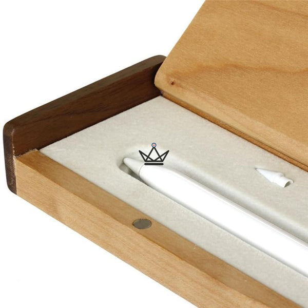 Wooden box with integrated holder for Apple Pencil Atelier Atypique