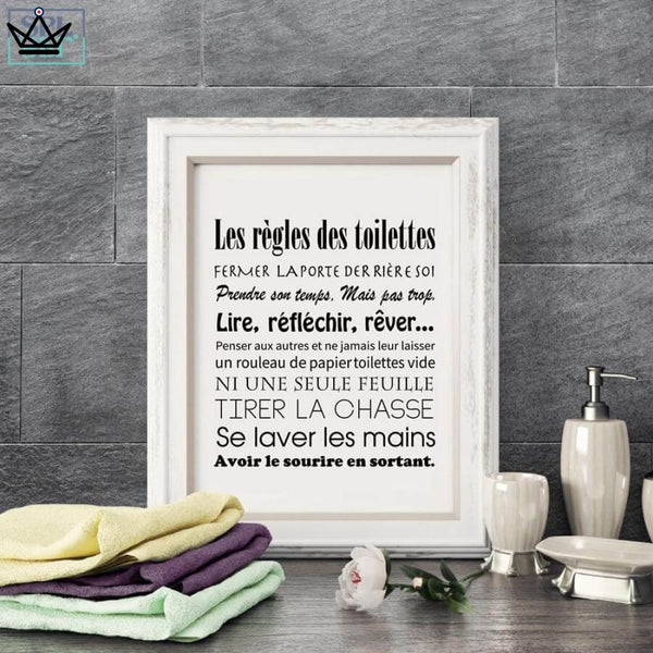 Affiches "Art de Vie" : Les Toilettes - Atelier Atypique