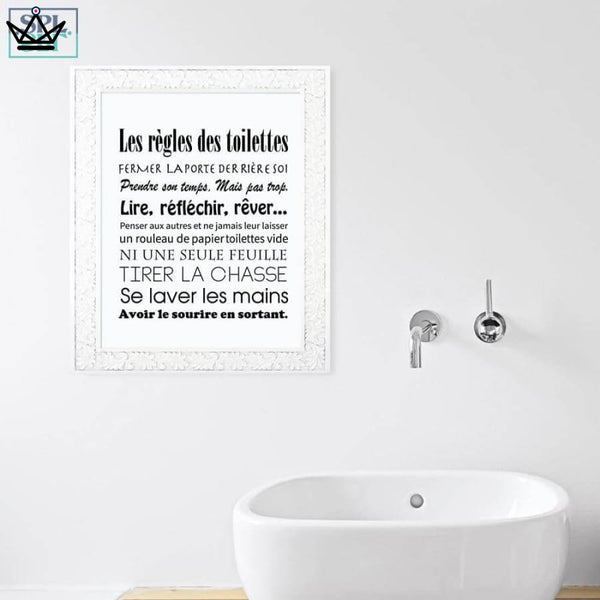 Affiches "Art de Vie" : Les Toilettes